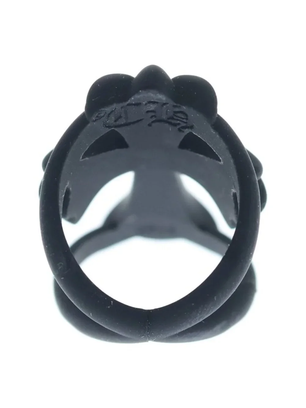 Chrome Hearts Infinity CH Crs Plstc CH Cross Ruba Ring Black